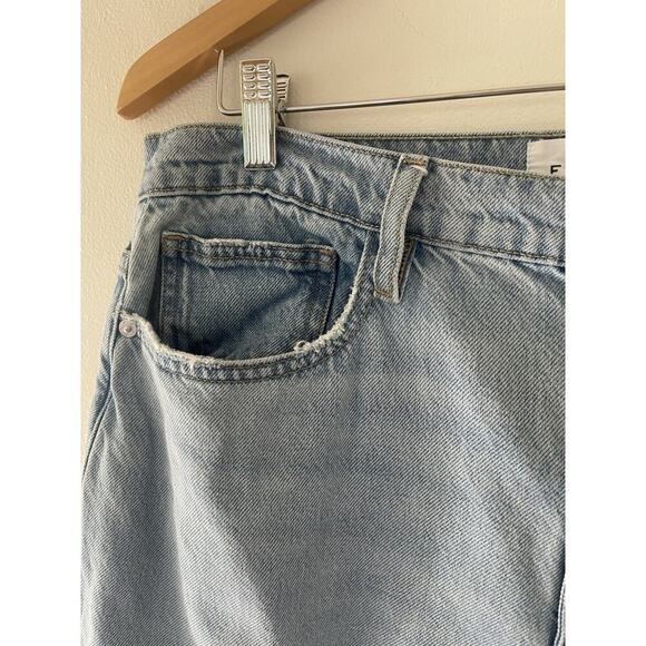 FRAME Le Jane Ankle Cropped Straight High Rise Jean Size 31 - Picture 3 of 8